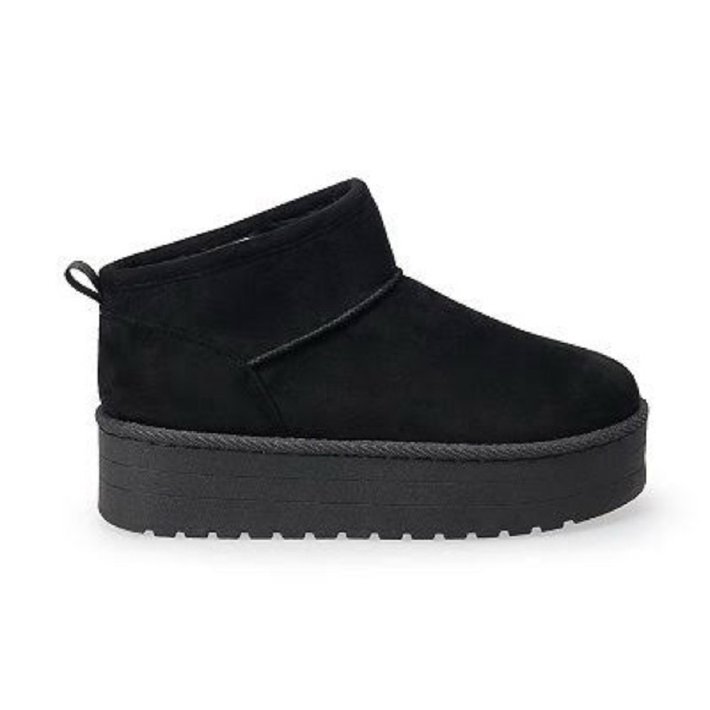 Women's Black Platform Ankle Boots